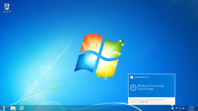 Reserve sua atualização gratuita para o Windows 10 (Foto: Divulgação/Microsoft)