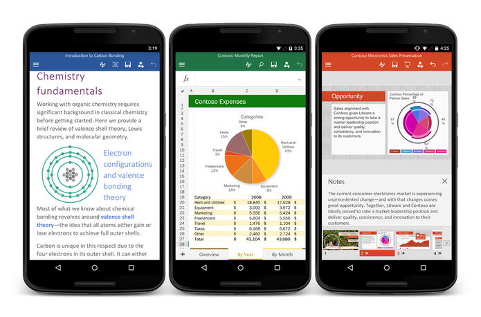 Microsoft Office está disponível para smartphones Android (Foto: Divulgação/Office)