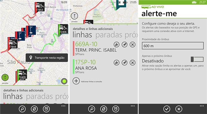 Ônibus Ao Vivo é um aplicativo para Windows Phone que promete facilitar a vida do usuário de transporte público (Foto: Divulgação/Windows Phone Store)