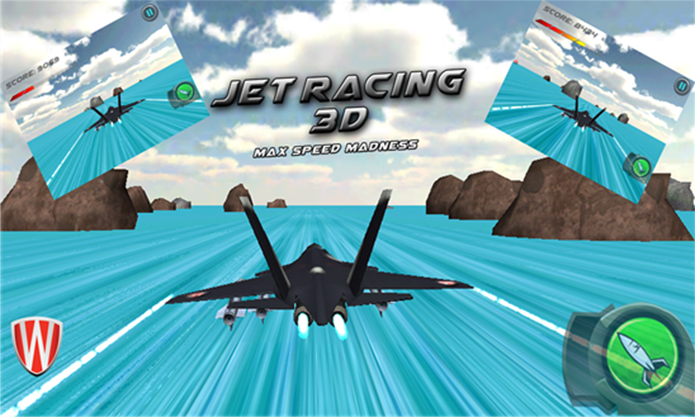 Jet Racing 3D desafia a velocidade e reflexo dos jogadores (Foto: Divulgação/Windows Phone Store)