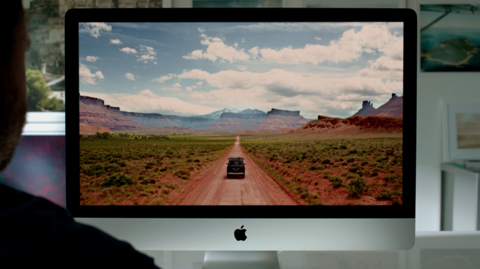 Novo iMac tem tela Retina e resolução chamada pela Apple de '5k' (Foto: Reprodução)